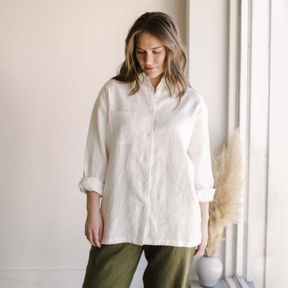 Shelter Lloyd Shirt in Ivory